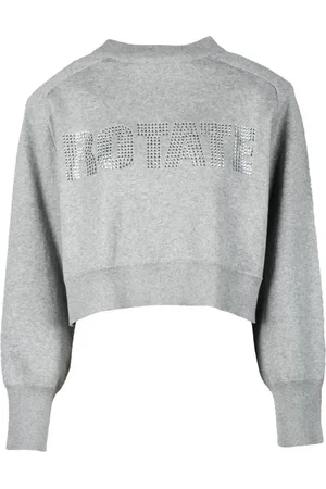 ROTATE Femme, Pulls, Gris, Taille: 40 FR Pull en Coton et Cachemire