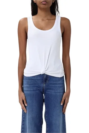 Michael Kors Femme, Tops, Blanc, Taille: 38 FR Débardeur côtelé