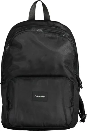 Calvin Klein Homme, Sacs, Noir, Taille: ONE Size Sac à dos noir pour homme avec bretelles réglables