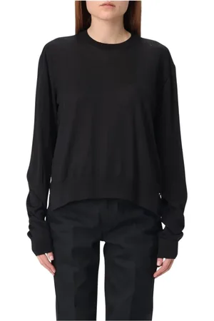 Jil Sander Femme, Pulls, Noir, Taille: 38 FR Pull-over Beige en Laine