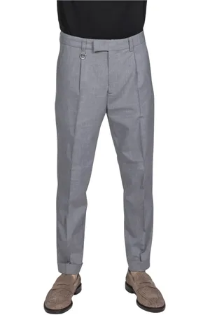 Paolo Pecora Homme, Pantalons, Gris, Taille: L Pantalon Homme Gris Clair