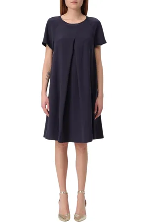 Emporio Armani Femme, Robes, Bleu, Taille: 34 FR Robe Plissée Rose