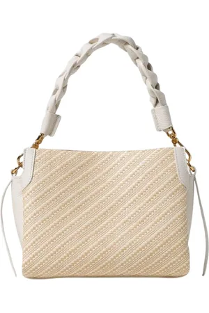 Coccinelle Femme, Sacs, , Taille: ONE Size Sac Fourre-Tout en Rafia Blanc