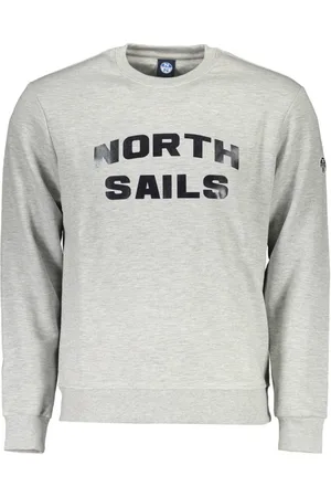 North Sails Homme, Sweatshirts et sweats à capuche, Gris, Taille: 2XL Sweat Gris à Manches Longues Imprimé