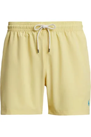 Ralph Lauren Homme, Maillots de bain, Jaune, Taille: L Short DE Bain Classique Traveler DE 5,75 Pouces Jaune
