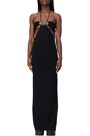 COPERNI Femme, Robes, Noir, Taille: 38 FR Robe Longue Noire en Tricot Côtelé