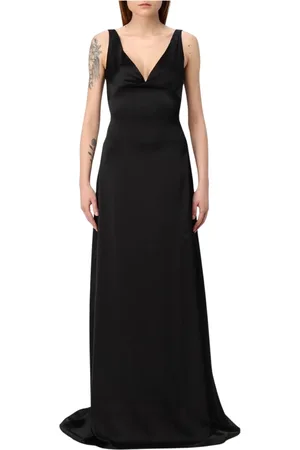 Dsquared2 Femme, Robes, Noir, Taille: 38 FR Robe Longue Noire Élégante Femme