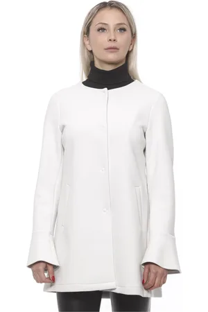 19V69 Italia Femme, Vestes, Blanc, Taille: 40 FR Veste & Manteau en Néoprène Blanc