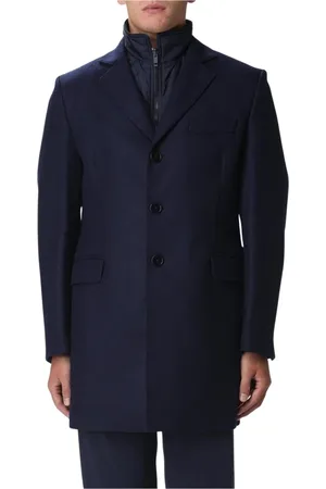 FAY Homme, Manteaux, Bleu, Taille: M Manteau Marine avec Veste Intérieure Amovible
