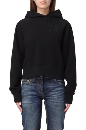 Palm Angels Femme, Sweatshirts et sweats à capuche, Noir, Taille: 36 FR Sweat à capuche brodé