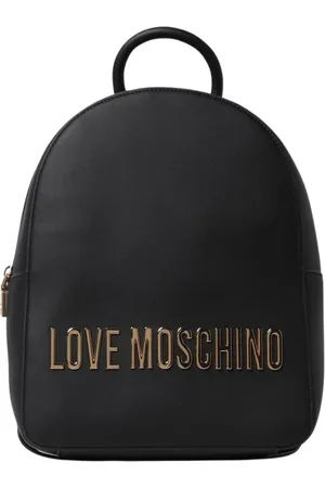 Moschino Femme, Sacs, Noir, Taille: ONE Size Sac à Dos Noir avec Logo Accessoire Polyvalent Élégant
