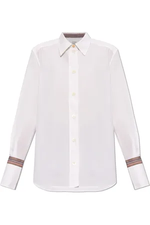 Paul Smith Femme, Blouses et Chemises, Blanc, Taille: 38 FR Chemise en coton
