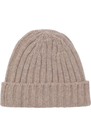 Aspesi Femme, Accessoires, Brun, Taille: ONE Size Bonnet en Cachemire Côtelé