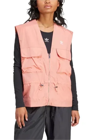 adidas Femme, Vestes, Rose, Taille: 38 FR Gilet Élégant pour Femmes