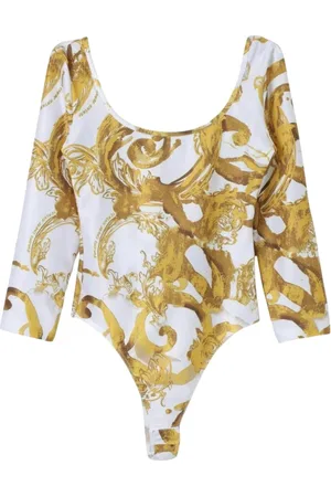 VERSACE Femme, Tops, Multicolore, Taille: 36 FR Ensemble Body avec Imprimé Baroque