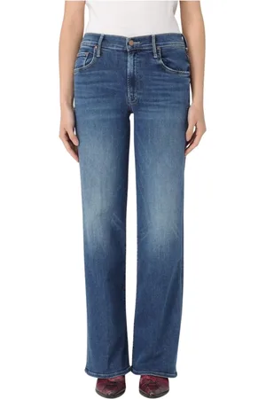 Mother Femme, Jeans, Bleu, Taille: W24 Jean droit bleu pour femmes