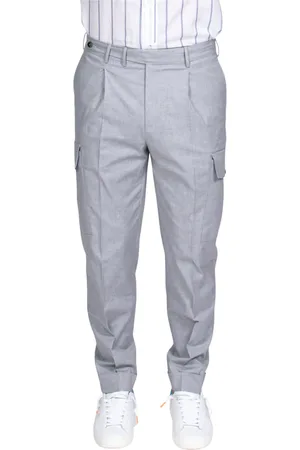 PT Torino Homme, Pantalons, Gris, Taille: 2XL Pantalon Cargo Gris Clair