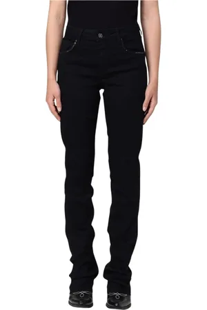 Liu Jo Femme, Jeans, Noir, Taille: W26 Rhinestone Straight Leg Jeans