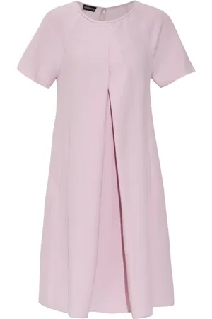 Emporio Armani Femme, Robes, Rose, Taille: 42 FR Robe Rose à Manches Courtes