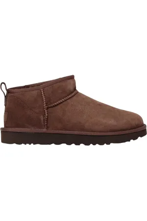 UGG Femme, Chaussures, Brun, Taille: 38 EU Bottes Cheville en Shearling Bleu
