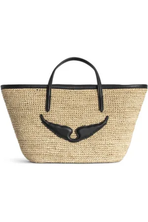 Zadig & Voltaire Femme, Sacs, , Taille: ONE Size Panier Mini Wings en rafia