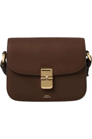 A.P.C. Femme, Sacs, Brun, Taille: ONE Size Sac Bandoulière en Cuir Marron