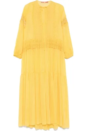 ERMANNO SCERVINO Femme, Robes, Jaune, Taille: 36 FR Robes Jaunes pour Femmes