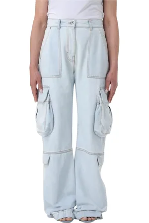 Msgm Femme, Jeans, Bleu, Taille: 38 FR Jeans Cargo pour femmes