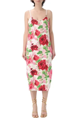 BLUMARINE Femme, Robes, Multicolore, Taille: 42 FR Robe Élégante à Imprimé Floral