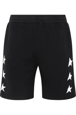 Golden Goose Homme, Shorts, Noir, Taille: L Short Bermuda en Coton Noir avec Logo Étoile