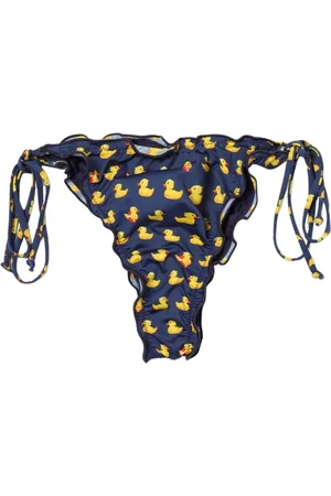 MC2 SAINT BARTH Femme, Maillots de bain, Bleu, Taille: 42 FR Bas de Maillot de Bain Imprimé Canard en Caoutchouc