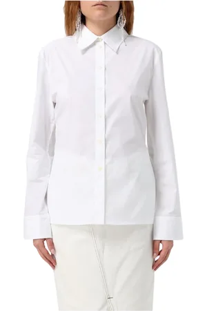 Jacquemus Femme, Blouses et Chemises, Blanc, Taille: 40 FR Chemise Élégante en Popeline Blanche