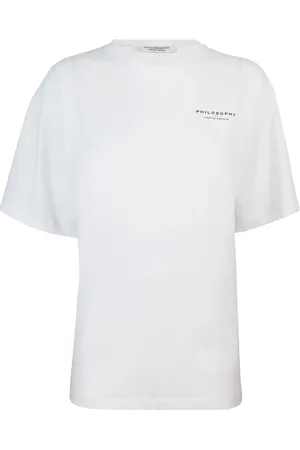 Serafini Femme, Tops, Blanc, Taille: 36 FR T-shirt blanc avec impression