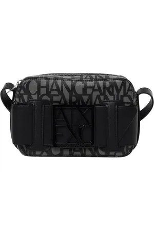 Armani Exchange Femme, Sacs, Noir, Taille: ONE Size Sac Pochette Noir avec Logo
