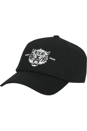 Kenzo Femme, Accessoires, Noir, Taille: ONE Size Casquette de Baseball Brodée Tigre