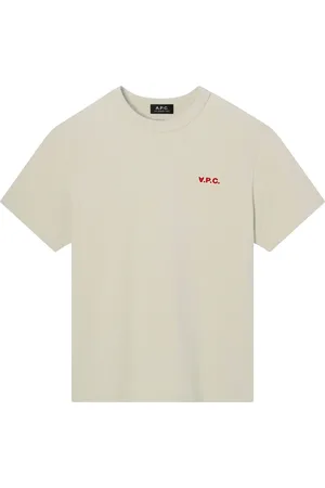 A.P.C. Homme, Tops, , Taille: M Boxy Petit T-shirt en Coton avec Logo