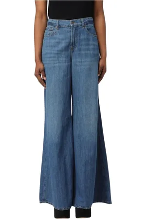 7 for all Mankind Femme, Jeans, Bleu, Taille: W29 Jeans Bleu Taille Haute Élégants