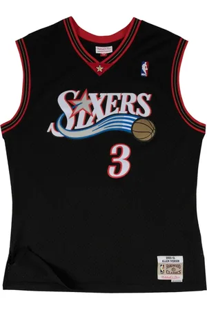 Mitchell & Ness Homme, Sport, Noir, Taille: XL Maillot NBA Allen Iverson 76ers Noir