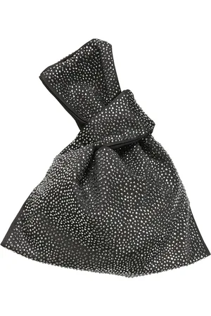 GIUSEPPE DI MORABITO Femme, Sacs, Noir, Taille: ONE Size Sac à main en satin beige avec cristaux