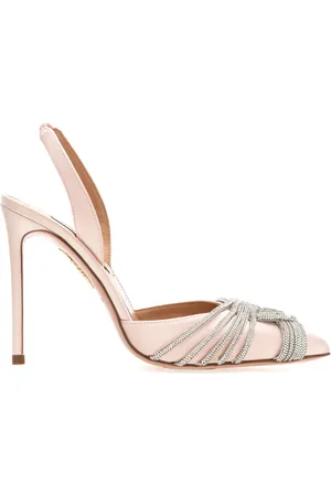 Aquazzura Femme, Chaussures, Rose, Taille: 36 EU Pompes Slingback Élégantes