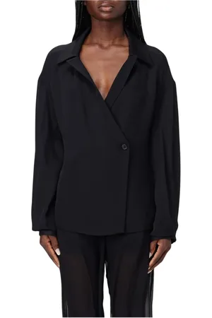 Khaite Femme, Blouses et Chemises, Noir, Taille: 36 FR Chemisier en Soie Noire