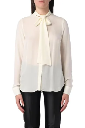 Michael Kors Femme, Blouses et Chemises, , Taille: 42 FR Chemisier Jaune Crème à