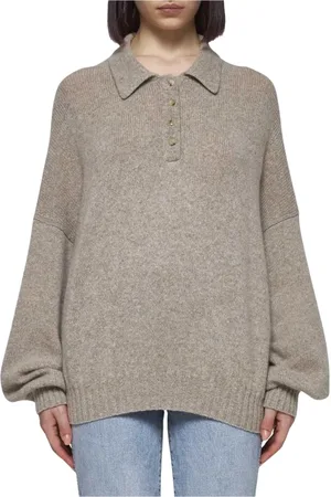 Khaite Femme, Pulls, , Taille: 40 FR Pull Polo Design Élégant
