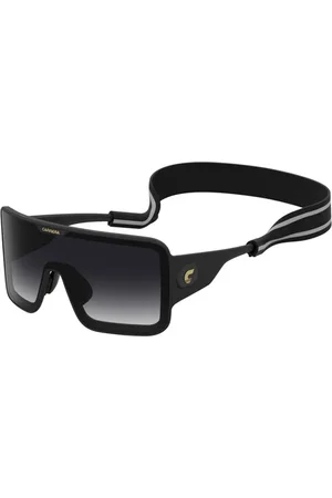 Carrera Homme, Accessoires, Noir, Taille: ONE Size Lunettes de Soleiloir Mat avec Verres Gris Foncé Ombragés