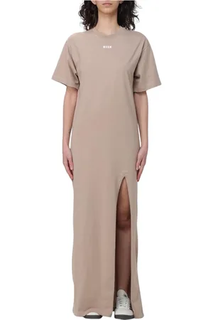 Msgm Femme, Robes, , Taille: 36 FR Robe Élégante avec Fente Latérale