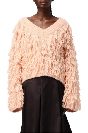 GENNY Femme, Pulls, Rose, Taille: 36 FR Pull Rose à Franges