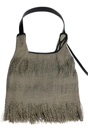 Anita Bilardi Femme, Sacs, Brun, Taille: ONE Size Sac à bandoulière marron à franges et imprimé Snoopy