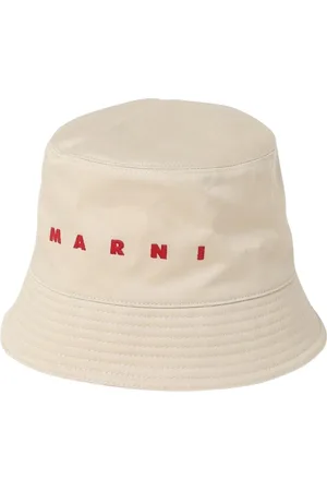 Marni Homme, Accessoires, , Taille: S Chic Logo Bucket Hat Bleu