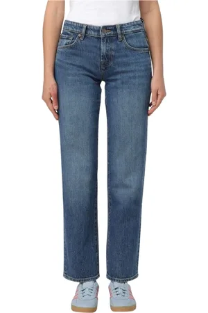 7 for all Mankind Femme, Jeans, Bleu, Taille: W30 Jean Droit Classique Bleu