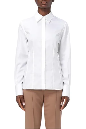 Helmut Lang Femme, Blouses et Chemises, Blanc, Taille: 42 FR Chemise Popeline Blanche Style Moderne